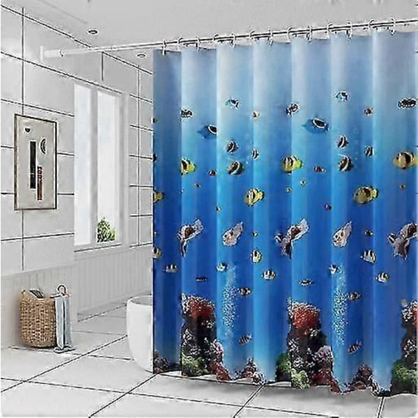 Undervandsverden Bruseforhæng Vandtæt Bruseforhæng 240x200cm