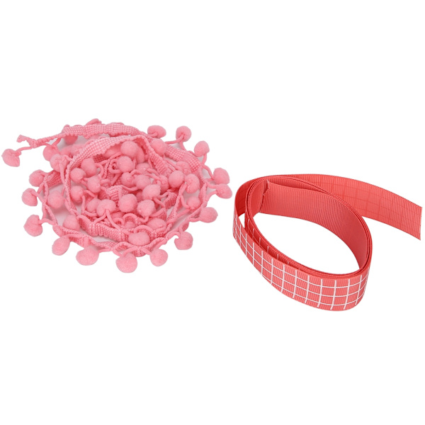 2 st 25 mm band/10 mm bolltryck band DIY presentförpackningsmaterial klädnad prydnadstillbehör Typ 2