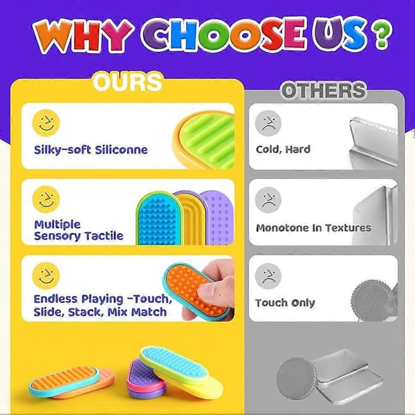 Sensoriske Fidget Magnetlegetøj til børn: Magnetiske Sliders Stress Fidgets, Angstdæmpende Små Fidgetlegetøj til Kontorbord