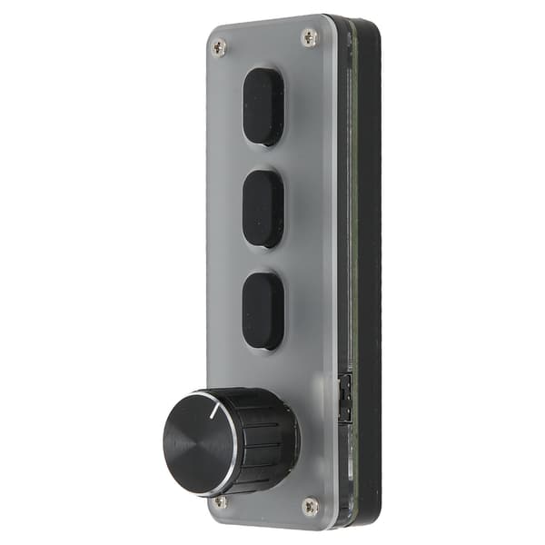 3 Taster Mini Keypad Kablet USB Bluetooth Silikone Lydløs DIY Programmerbart Tastatur med Knap til Gaming Media Musik
