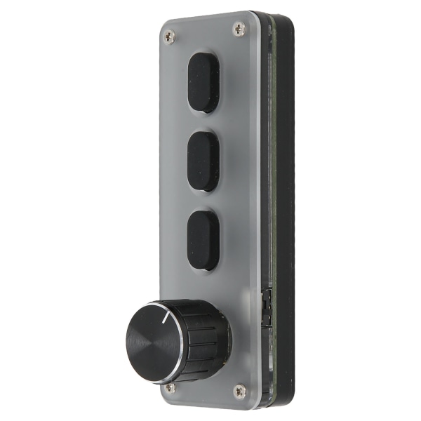 3 taster minitastatur kablet USB Bluetooth Silent Silent DIY programmerbart tastatur med knott for spillmediemusikk