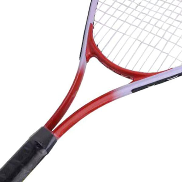 27 tommers tennisracket, enkelt tennisracket, nybegynnerkonkurransetreningssett med bæreveske for voksne, studenter, kvinner og menn, rød