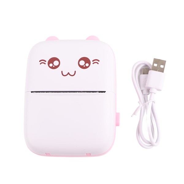 Mini Instant Printer Cartoon Ingen bläck Termisk utskrift Kamera Bluetooth Trådlös Lär dig Skrivare för pojkar Flickor Studenter Födelsedag