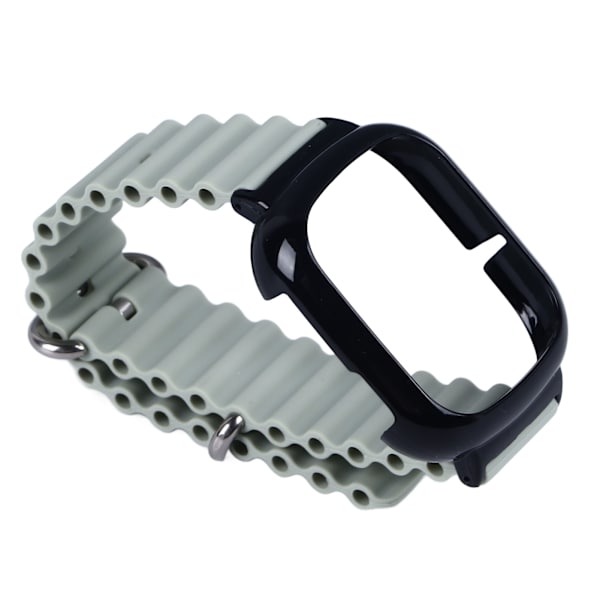 Klockarmband i silikon med inbyggt PC-fodral, trendigt justerbart armband för Honor 4, ljusgrön