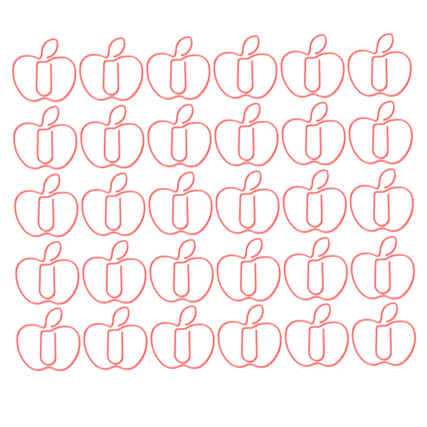 30 stk. Mini Jern Papirclips Bogmærke Klips Fil Notebook Visitkort Holder Kontorartikler