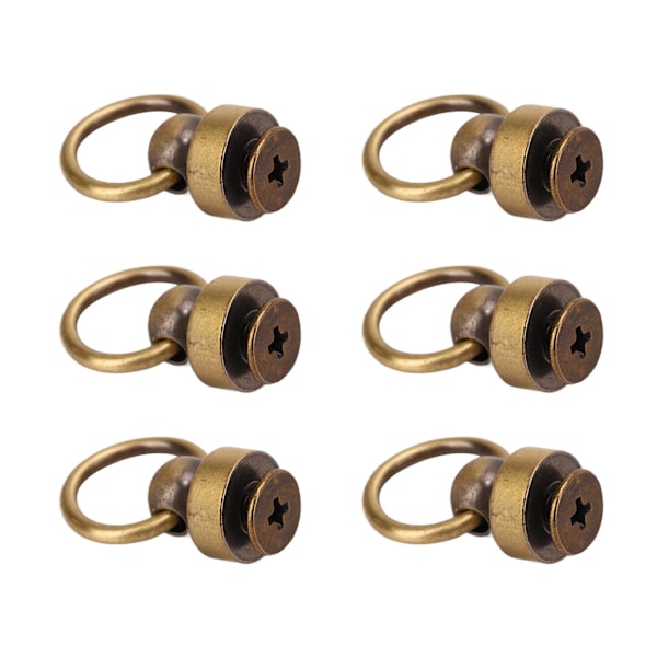 200 set mässingsnitar plånbok kulnitar 9 mm hög hållbarhet koppar dragring nit DIY mobiltelefon skal handväska brons