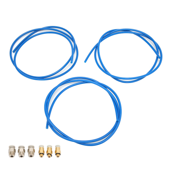 3 stk. PTFE-rør med høj kompatibilitet, simpelt og praktisk Bowden-rørsæt til 1,75 mm filament