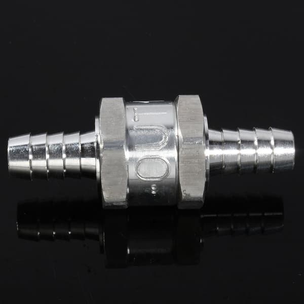 Aluminium Bränsle Backventil Envägs Bensin 6/10/12MM Valfritt