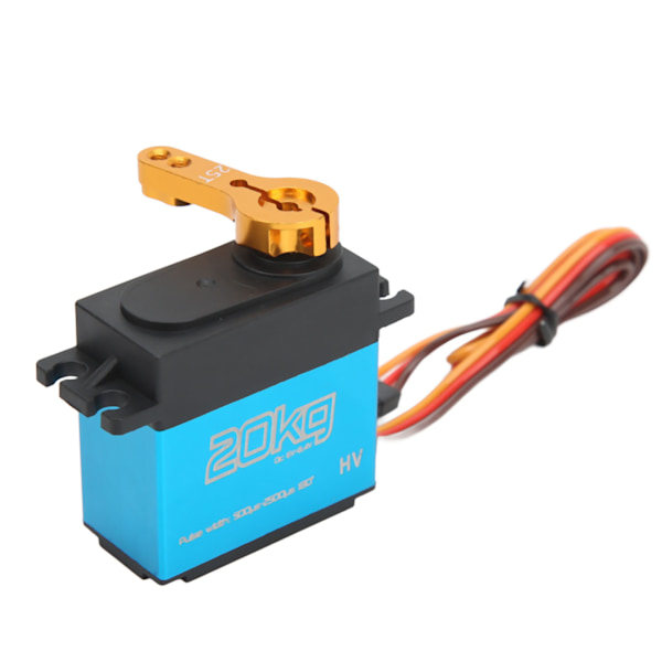 20KG Vattentät RC Metallväxel Digital Servo + 25T Metall Servoarm för RC Bil Flygplan