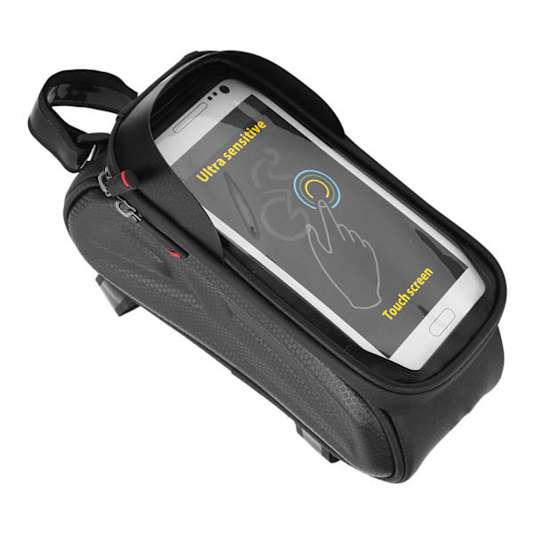 Cykeltelefon Väska Vattentät Reflex Cykel Telefonhållare Överrör Väska Påse Färgglad Reflex