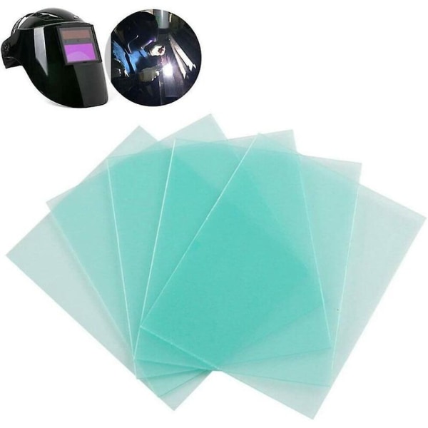 Erstatningslinser for sveisehjelm med variabel skygge, størrelse 10 X 115 X 90 mm, for industriell sveising