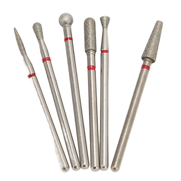 12 stk spikerbor diamantmanikyr roterende hode for neglesliping polering omforming