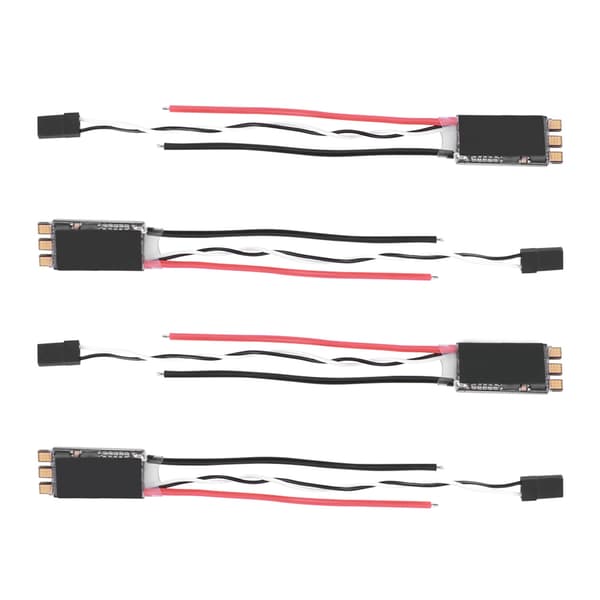 4 stk. 30AS ESC 2-6S børsteløs ESC opgraderingsdele egnet til FPV multicopter quadcopter (sort)