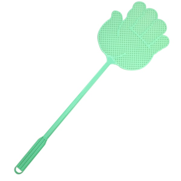 6 stk. Multifarvede plastik fluesmækkere med langt håndtag - Anti-skadedyrsværktøj