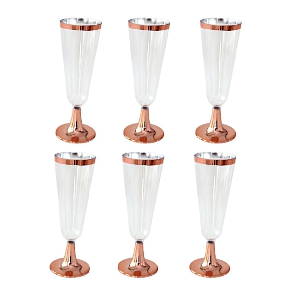 Stylish 6pcs 150ml Plastic Wine Glasses - Perfect for Parties!