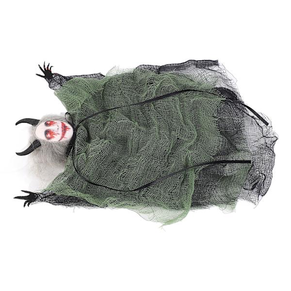 Halloween Riippuva Ghost Sisustus Simulaatio Elävä Hauska Pelottava Halloween-riipus Halloween-juhliin Kummitustalo Vihreä 25x20cm / 9,8x7,9 tuumaa