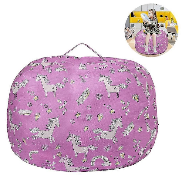 Unicorn Sittepose Oppbevaring - Barneleke Organizer for Kosedyr - 32In Zekai