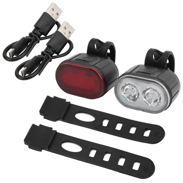 Polkupyörän LED-takavalo Etuvalo USB-ladattava Pyöräilyturvallisuus Etu- ja takavalojen sarja