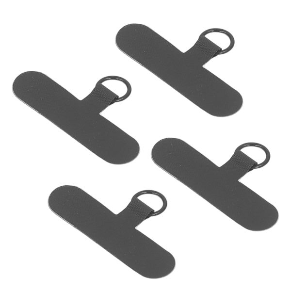 10 stk. Telefon Tether Tab Universal Mobiltelefon Lanyard Patch Uden Klæbemiddel Til De Fleste Smartphones Forhindrer Tab Sort