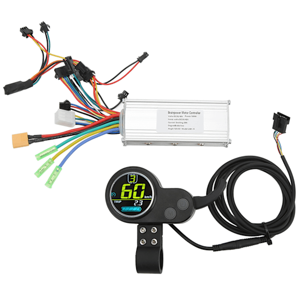 Elektrisk cykel børsteløs controller kit med LCD-display cykel scooter motor dele tilbehør 36 48V 500W