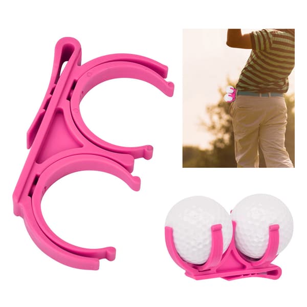 Profesjonell Golfballholder Klips Organizer Golfer Golfverktøy Tilbehør (rosa)