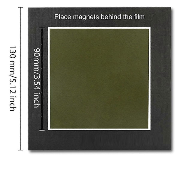 Magneettinen katselukalvo, 4 tuumaa x 4 tuumaa magneettikentän katselulaite