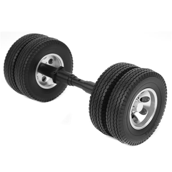 Bakaxeldäck DIY RC-del Tillbehör Passar till Tamiya Traktor Trailer 1/14 RC Bilmodell