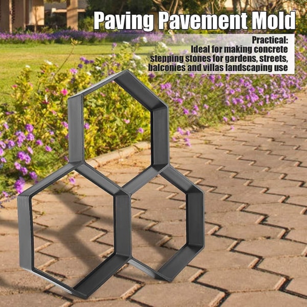 DIY Pathway Paver Mold for Hage – Medium Betong Stepping Stone Molds
