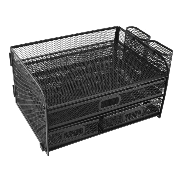3-vånings mesh organizer Vikbar multifunktionell organizer i metall för studiekontors sovsal