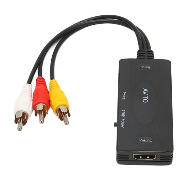 HD Video Converter Box RCA og AV og Composite til HD Multimedia Interface Video Lydkonverteringsadapter
