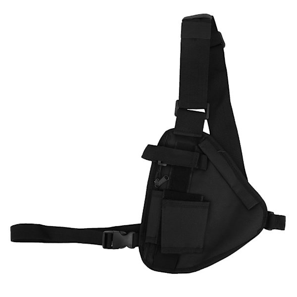Outdoor Multipocket Walkie Talkie Caller Triangle Tactics Brystveske Vest Glidelås Camping