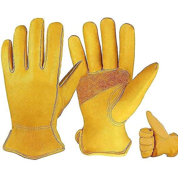 Flexible Thorn Resistant Leather Gardening Gloves - 1 Pair (8.5*18cm)