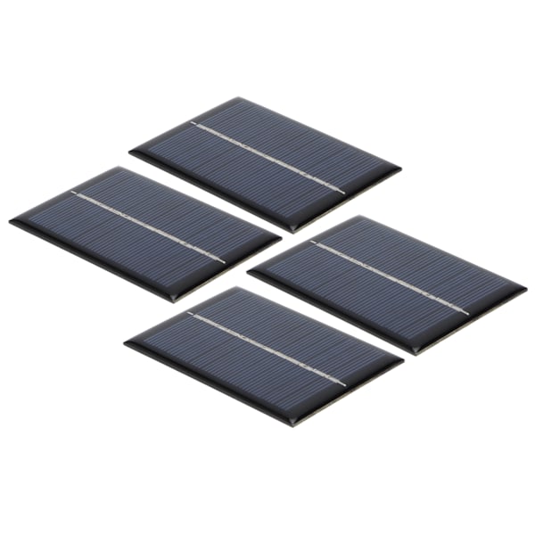 4 stk 0,6W 6V Mini solcellepanelmodul Fotovoltaiske solceller Utendørs camping Batterilader DIY-deler