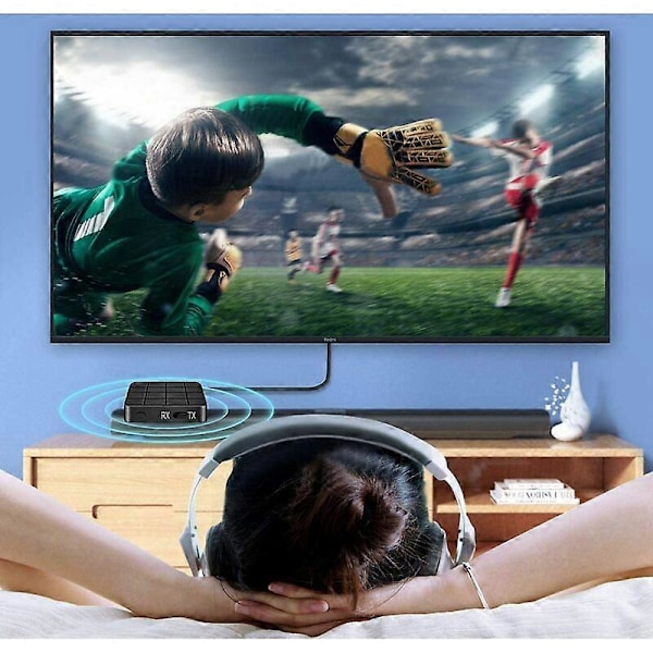 Bluetooth Adapter, Bluetooth 5.0 Transceiver, 2 i 1 Mini Bærbar RCA og 3.5mm Bluetooth Adapter Kompatibel med Lav Latens HD Lyd til PC, TV, Sm