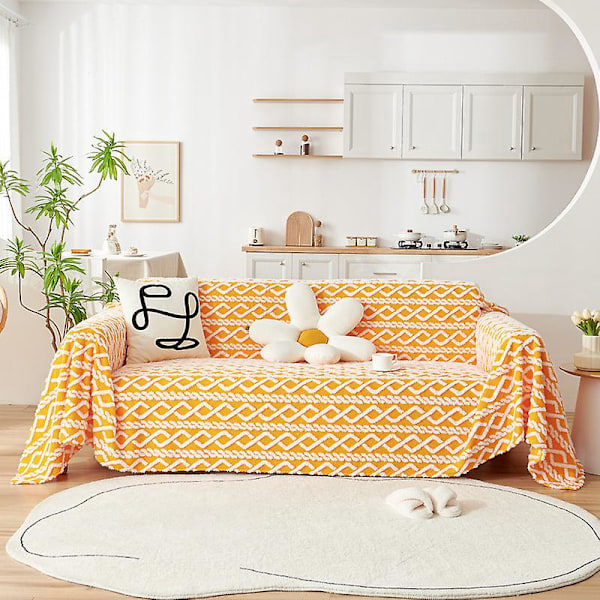 Stretch Sofatrekk, Sofatrekk med Trykk, Sklisikkert Sofatrekk, Sofabeskyttelsestrekk, 180*130cm