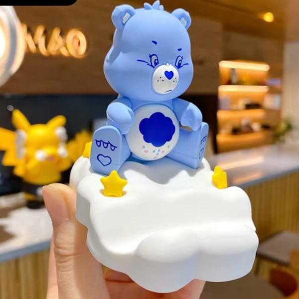 Bear Phone Stand Söt Cartoon Stall Support Portabelt bordstelefonställ Telefonhållare för tjejer Blå