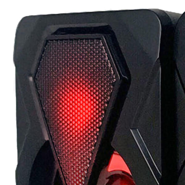 Gaming-datamaskin-høyttaler med fargerikt RGB-lys, stereolyd og kraftig bass, USB-skrivebordshøyttaler