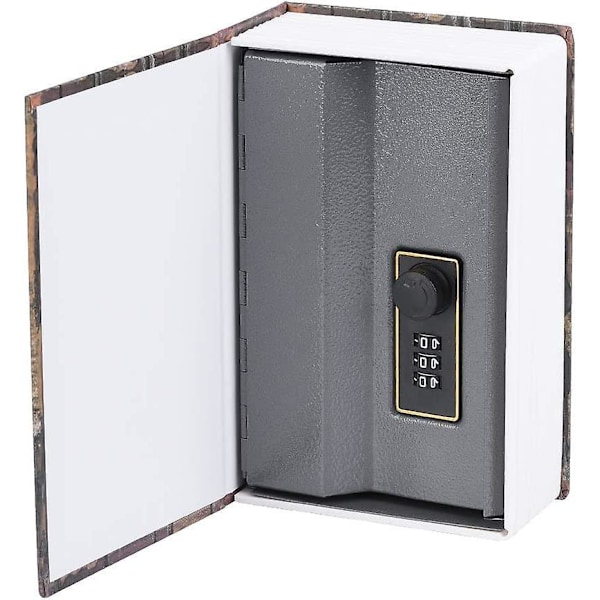 Kombinationssäker Bokväska Metall Diversion Safe Box för Pengar Smycken Dokument