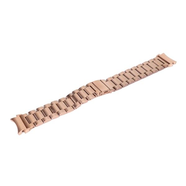 Rostfritt stål klockarmband kompatibelt med Galaxy 4 Snabbkoppling Solid Metal Watch Ersättningsband Roséguld