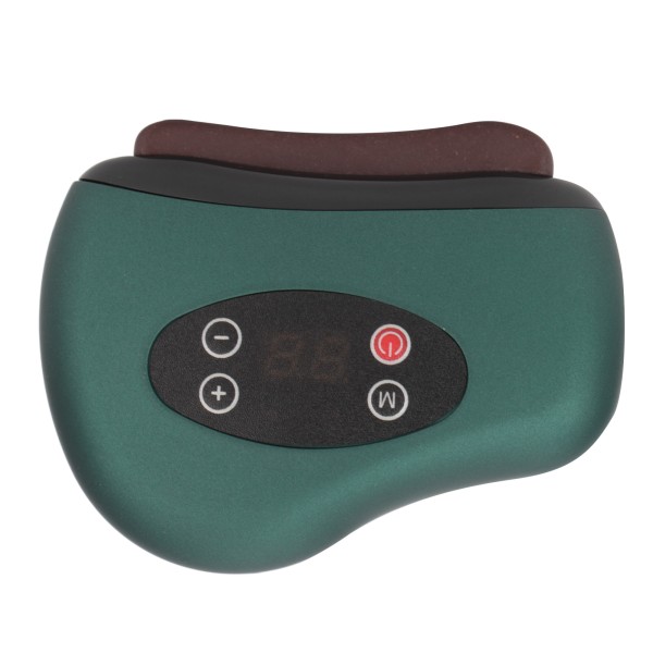Ansiktsskrapande massageapparat Lymfatisk muddring Uppvärmning Elektrisk fototermisk skrapanordning för armar Hals Röd