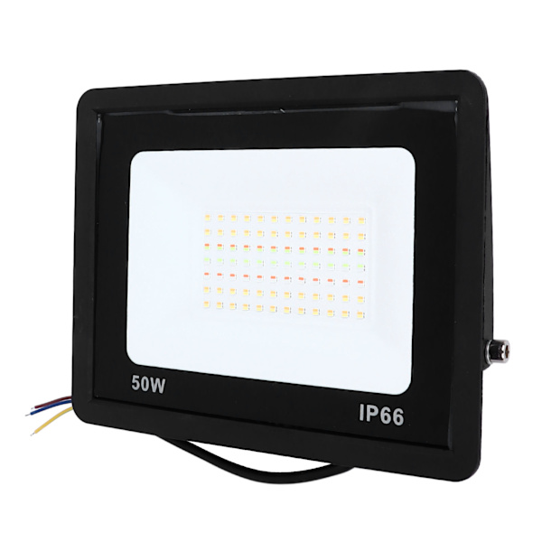 Färgförändrande LED-strålkastare för utomhusbruk, LED-scenbelysning, Bluetooth-smarta strålkastare för Tuya APP-kontroll 220V 50W RGB