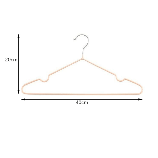 10 kpl 40 cm vaateripustin vaateripustin vaatteiden kuivausteline ruostumattomasta teräksestä vaaleanpunainen