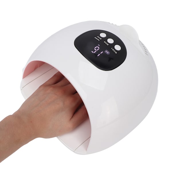 72W UV LED-nagelgelhärdningslampa 3 tidsinställningar 36 st ljuschips Snabbtorkande nagellackgel torktumlare 100-240V US-kontakt