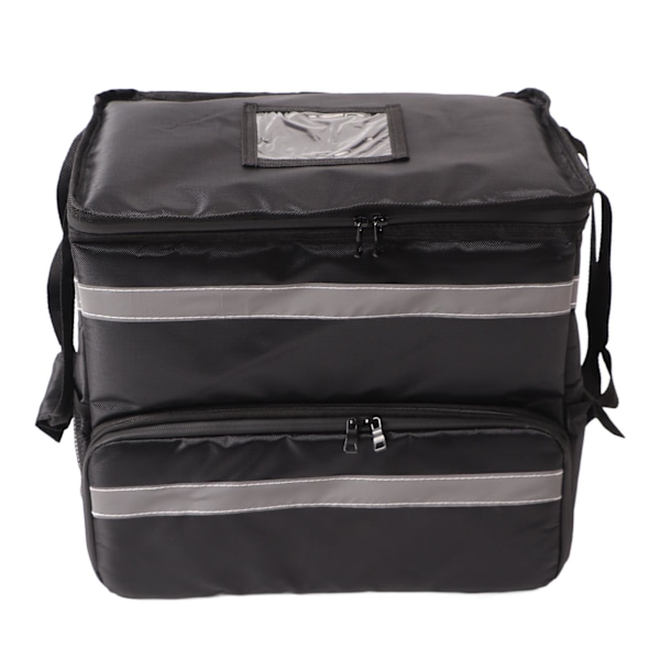 50L Isolerad Pizzaleverans Ryggsäck Take Out Mat Leverans Termisk Ryggsäck med Expanderbart Lager för Camping Resor
