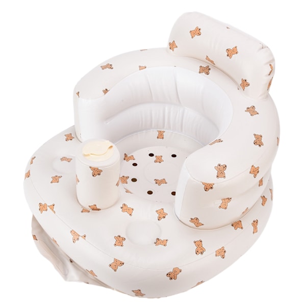 Multifunktionell baby PVC uppblåsbar ryggradsskydd badrumssoffa lärande matstol#2