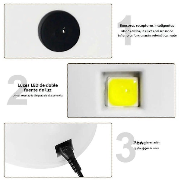 48W UV LED Nagel Tork med 4 Timerinställningar och Automatisk Sensor LCD Display Professionella Nagelverktyg för Gel Nagel Pulver us