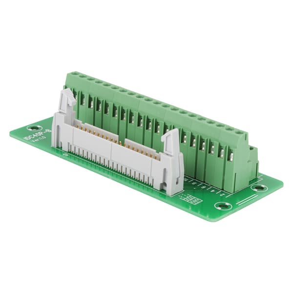 IDC40P 40-benet hanstik breakout board klemrække PLC-interface med beslag
