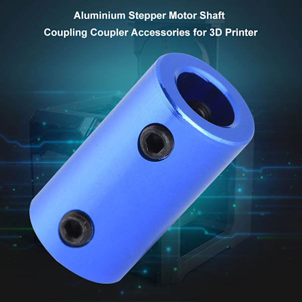 Aluminium Stegmotor Axelkoppling Tillbehör för 3D-skrivare 5*8mm