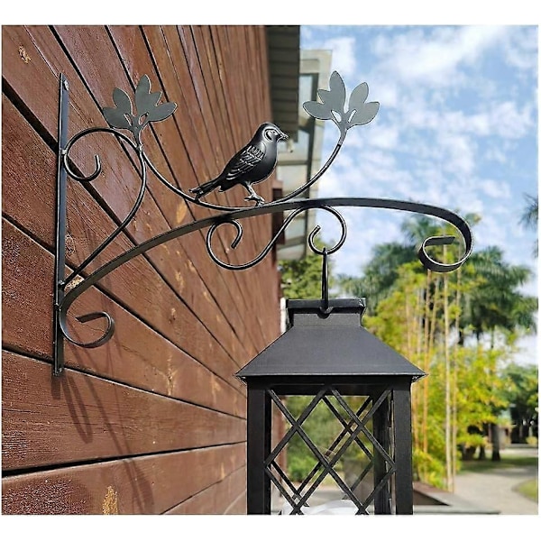 Plant Hanger Fuglefoder Hænger, Rustfrie Jern Plantekroge til hængende planteholder Blomsterlanterne