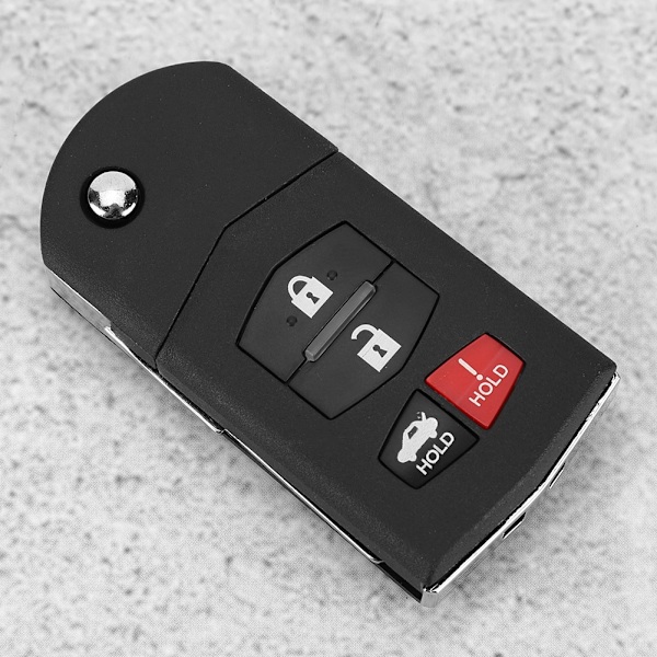 3 + 1 painikkeen taittuva kääntöavain kotelo kuori sopii Mazda 3 5 6 RX-8 CX-7 CX-9